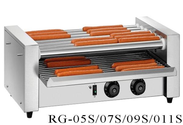 Commercial Hot Dog Grill Machine 5 / 7 / 9 / 11 Rollers , Electric Hot Dog