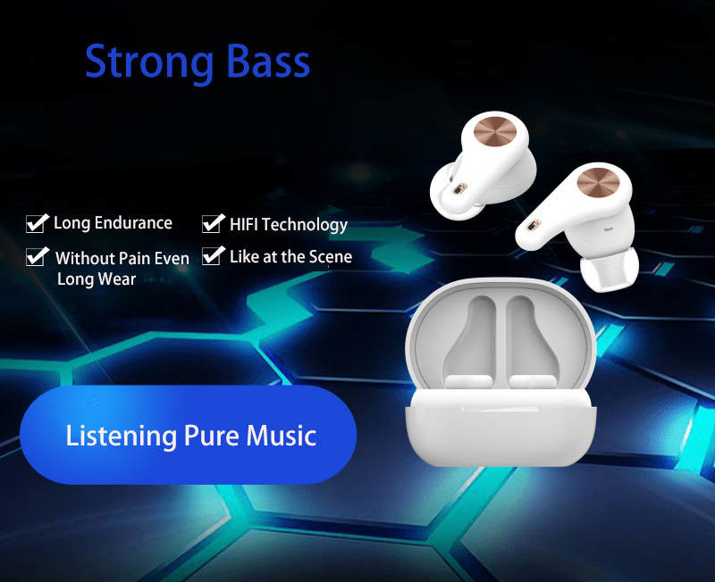 Long Endurance Bluetooth Wireless Earbuds ANC HD Binaural Call