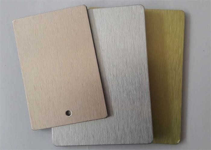 High Strength Brushed Aluminium Sheet Good Tensile Strength Uniform Coating