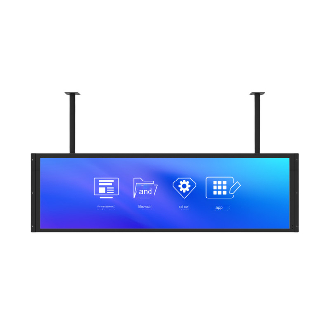 Business Wall Mounted Digital Advertising Screen LCD monitor 240V 18.5 inch