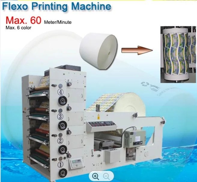 High Speed Label Flexo Printing Machine with Die Cutting System,220V/380V/Customize Voltage,30kw Gross power