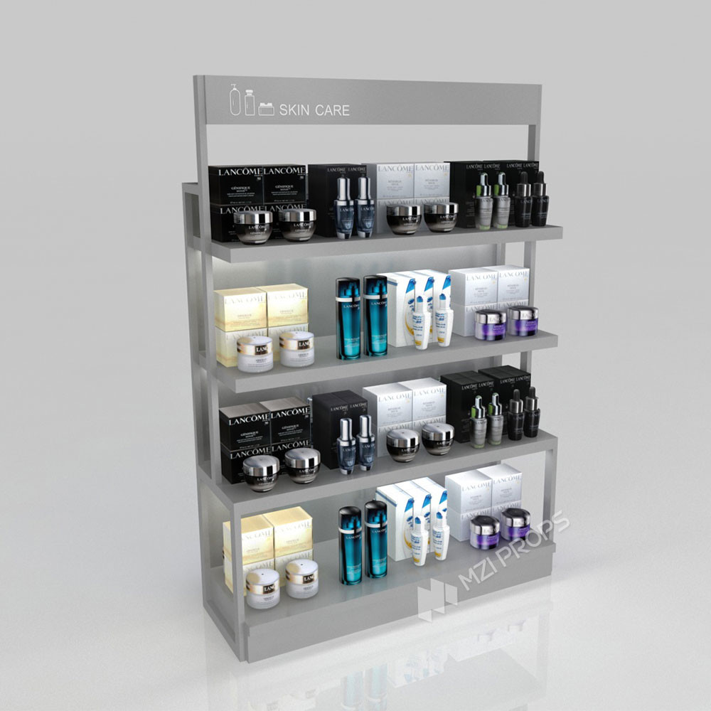 GDR03-CB-03 Universal Side Cabinet with 40mm Soft Film Light Box and Grey Edge Banding for Fashion Boutiques