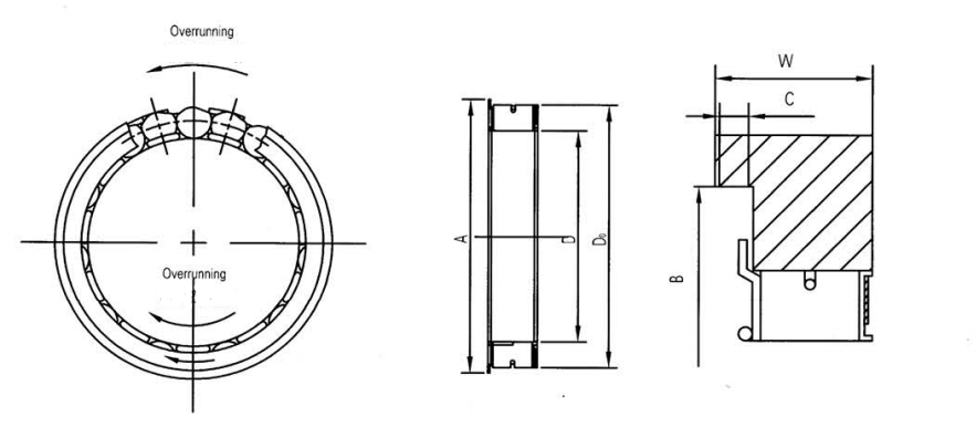 FWD331808BRB BRS BRB Motorcycle Freewheel Bearing One Way Clutch FWD331808BRS
