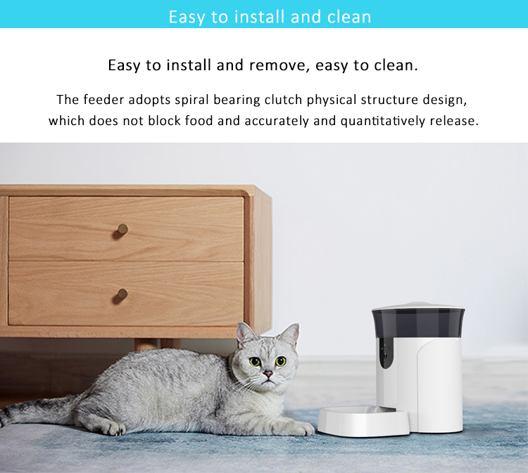 4000ml Smart Dog Food Dispenser AC110V Automatic Cat Feeder Wifi
