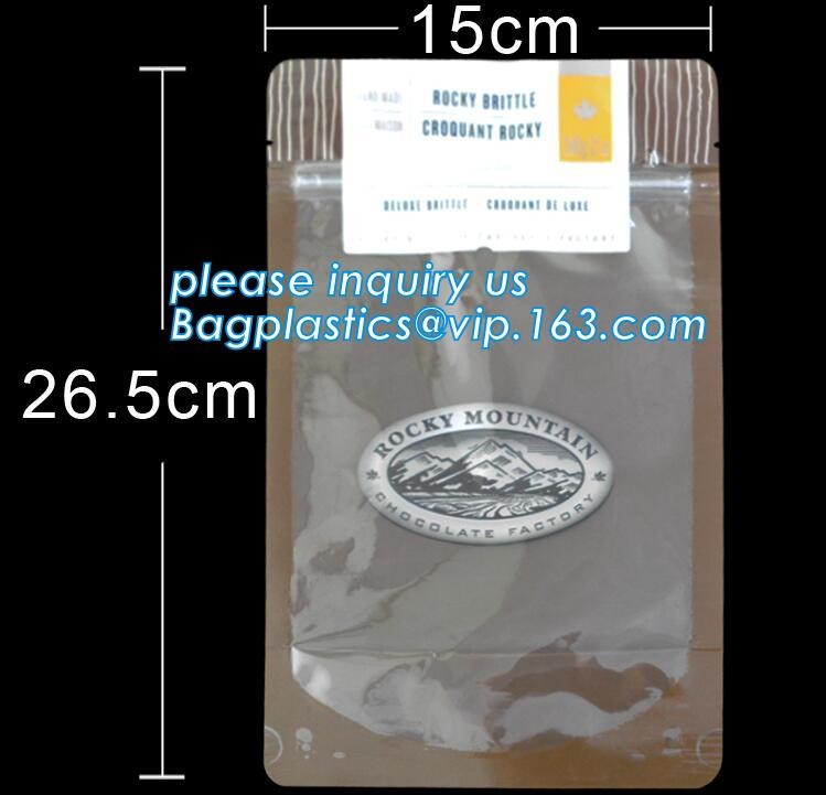 polypropylene Crystal Clear Cello Bags flat square block bottom opp bag,candy opp square bottom cello bag bagease packag