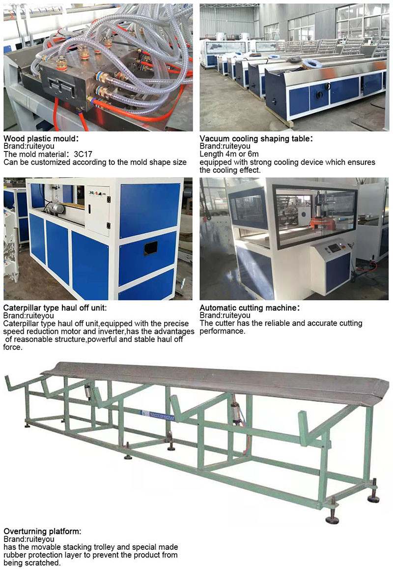 300mm Pvc Profile Extrusion Machine With Conical Double Screw Plastic Extruder