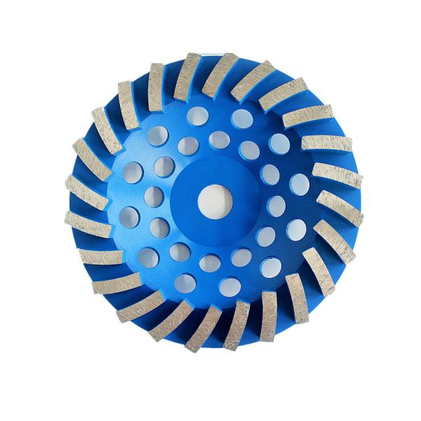 150mm Laser Welded Segmented Diamond Grinding Cup Wheel For Concrete , Stone,