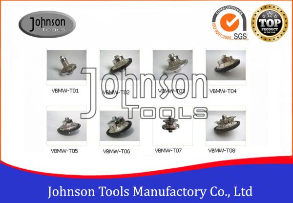 Vacuum Brazed Bullnose Hand Profile Wheel , Diamond Profile Wheels Higher
