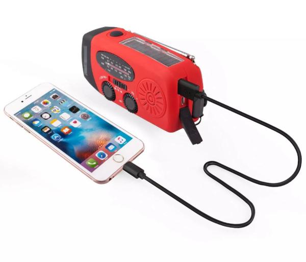 Gear Kit Emergency Survival Supplies Hand Crank Solar Radio Charger Cell Phone