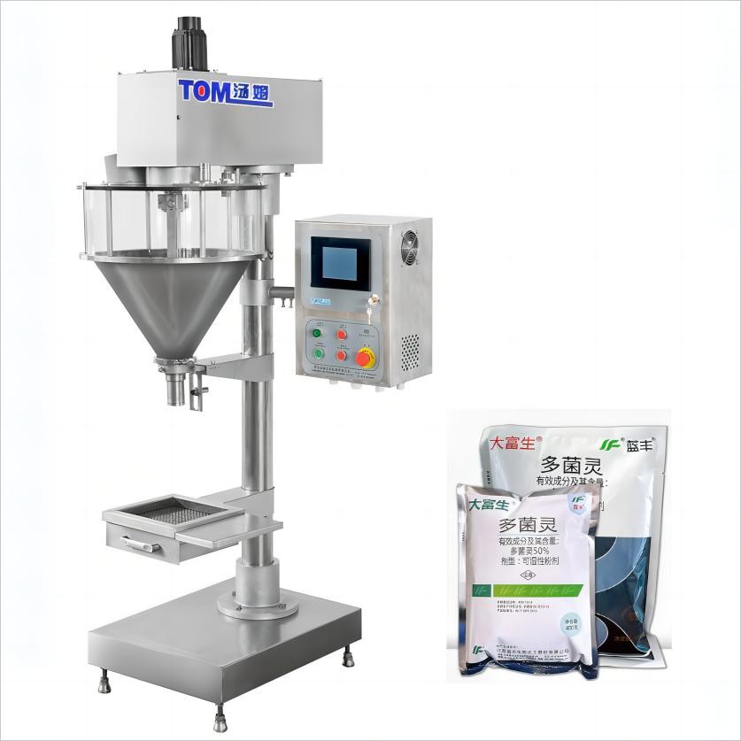 Semi Automatic Powder Granule Pouch Packing Machine 5 Bags / Min