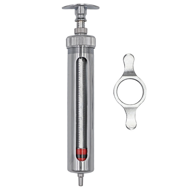 Animal Husbandry 40ml Pet Metal Syringe Needle Veterinary Injection Syringe CS-302-40