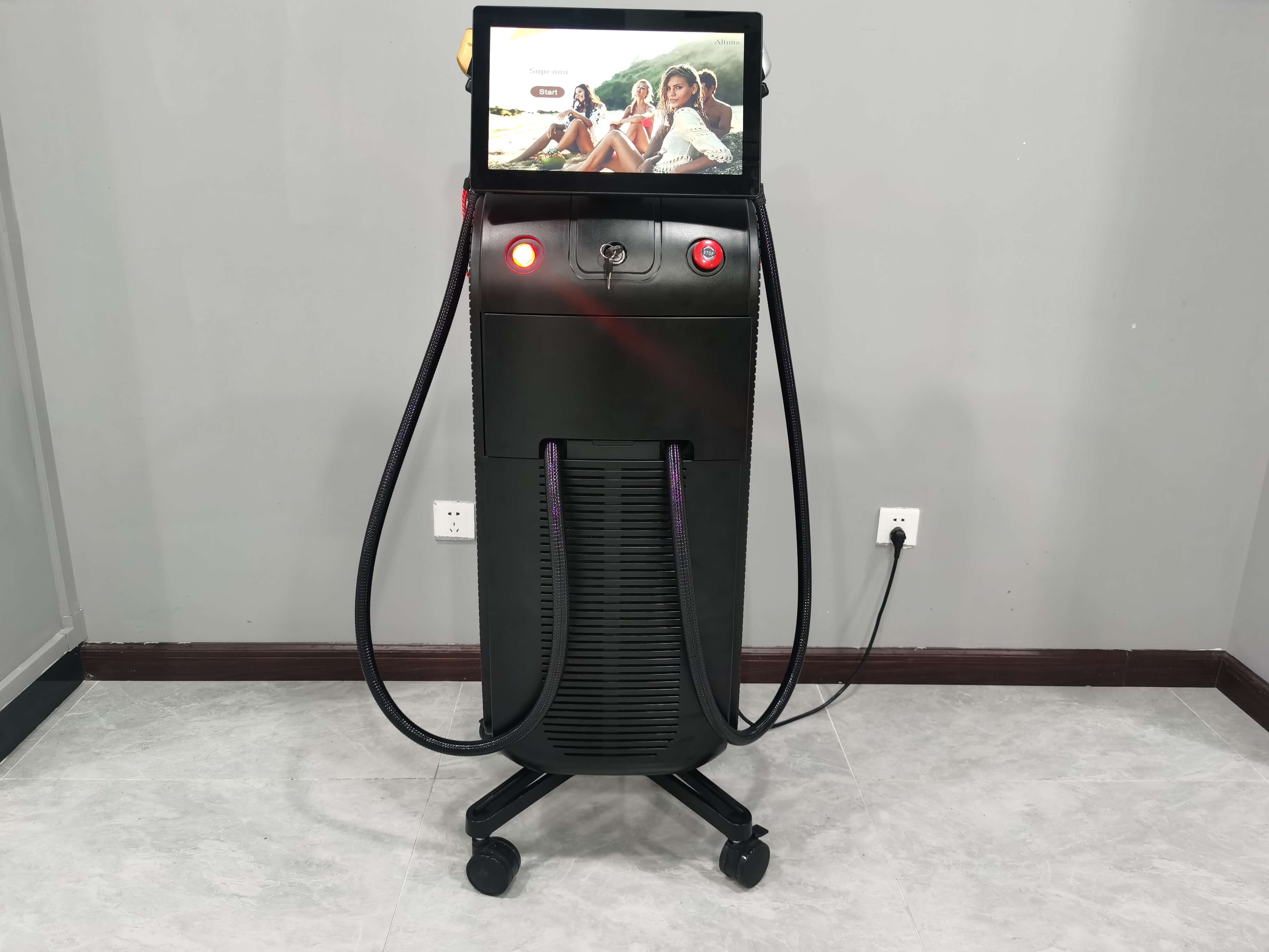 755 808 1064 Ice 3 Wavelength Diode Laser Hair Removal Skin Whitening Beauty Device
