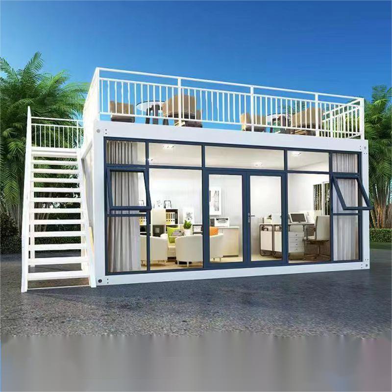 Office Building 2 Bedroom Prefabricated Folding Expandable Container House