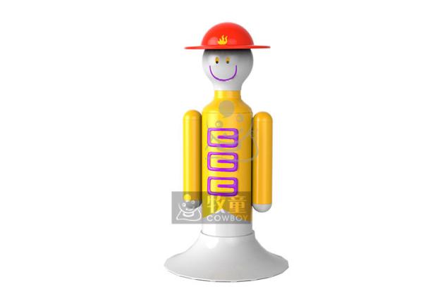 Kids Water Play Equipment Snowman Water Toy For Lake Banzai Water Slide Splash