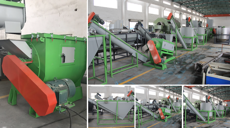 Crushing 250kw PET Recycling Line Bottle Flakes Sorting