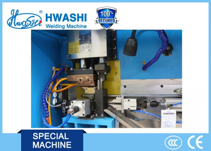 Hwashi Automatic Resistance Spot Welder , Copper Braided Wire Welding Machine