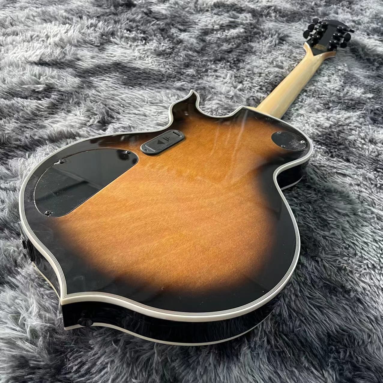 Custom Grand Guitars Wylde Audio Odin Grail Charcoal Burst Buzzsaw Electric Guitar Ebony Fingerboard Active Pickup
