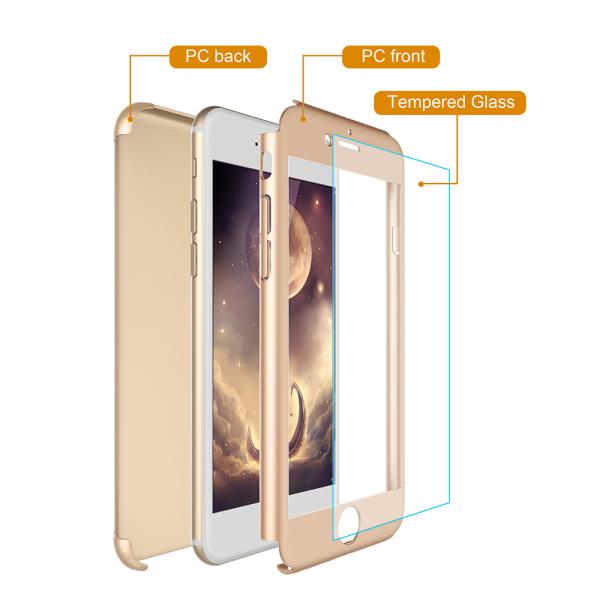 Ultra thin plastic phone case 360 degree full cover cases for iphone7 with