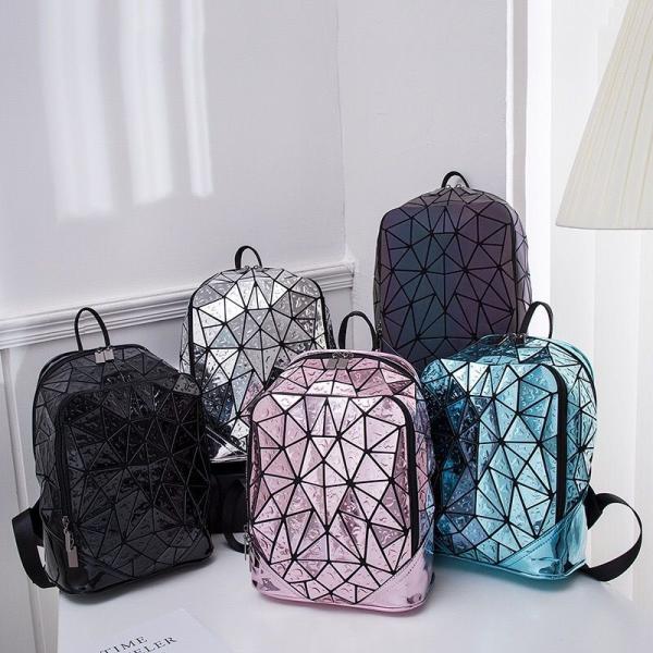 Cool Luminous Personality Fashion Laser Color-Changing Shoulder Student White