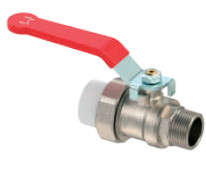 China Female Thread Connection brass water valve With L Type Handle For Brass To PP-R Pipes on sale