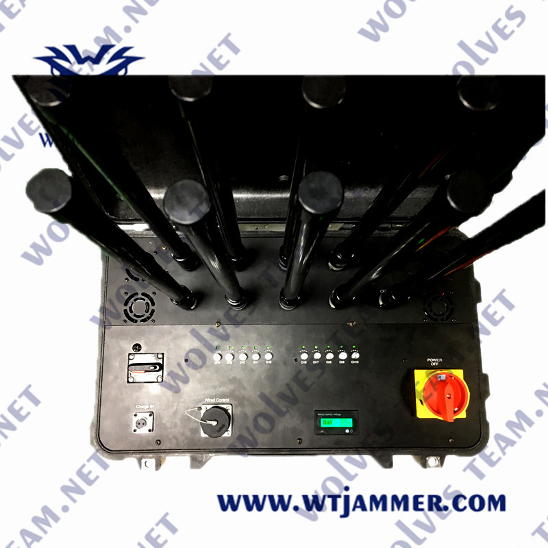 2400-2500MHz 2500m 600W Drone Signal Scrambler