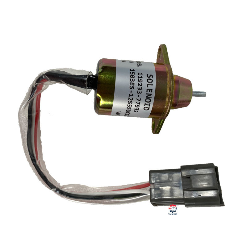 Excavator Parts PC40 4TNV94 Stop Solenoid Valve Switch 119233-77932