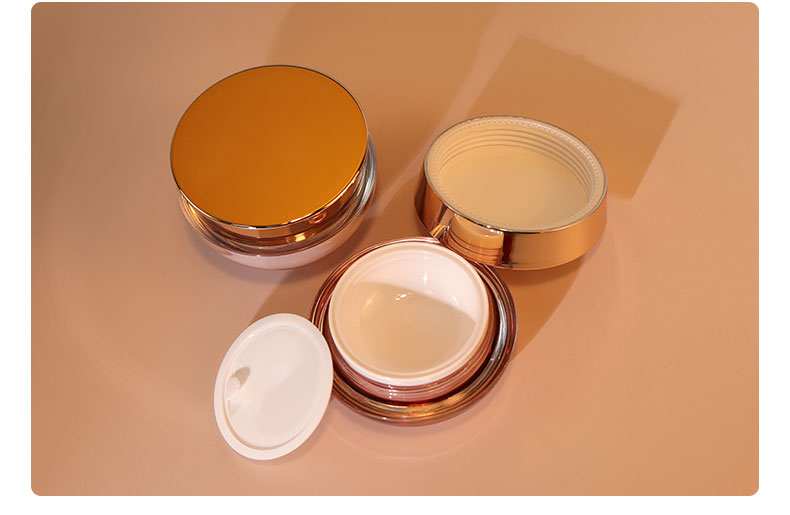 Acrylic Industrial Cosmetic Lotion Pump Bottle , Essential Oil Bottle With Collar Material