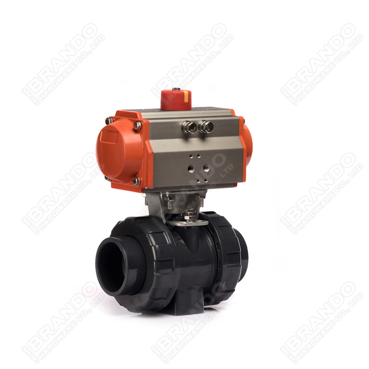 4'' Pneumatic Actuated Flange Ball Valve Stainless Steel 304