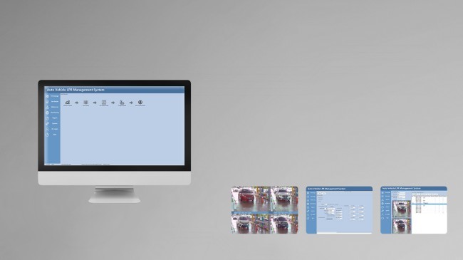 Ticketless LPR Parking System Controller With 3m Straight Arm Barrier