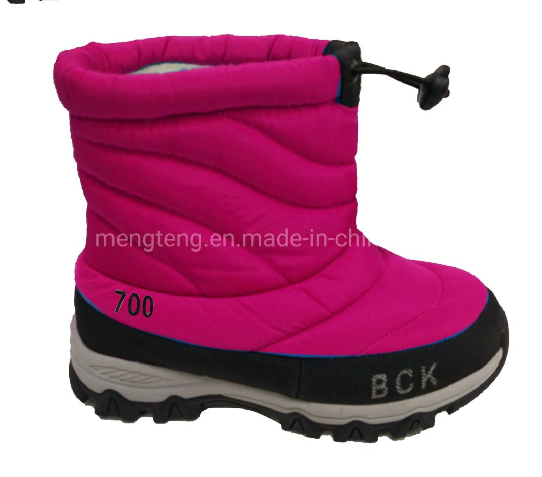 Kids Snow Boots Warm Winter Fur Boots PU Nylon Boots Elastic Non-Slip Boots Soft Boots Outdoor Boots