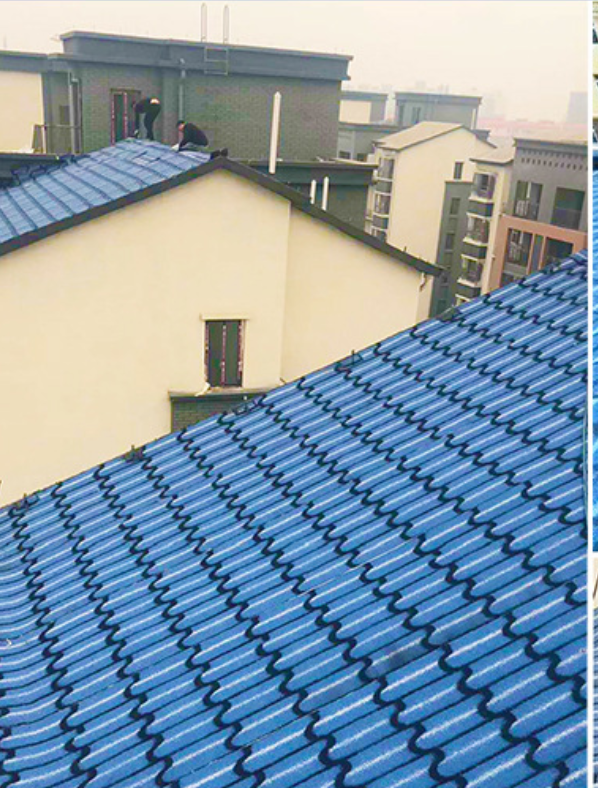 1m Width Colored Sand and Aluminum Foil Fish Scale Roof Bitumen Waterproof Membrane