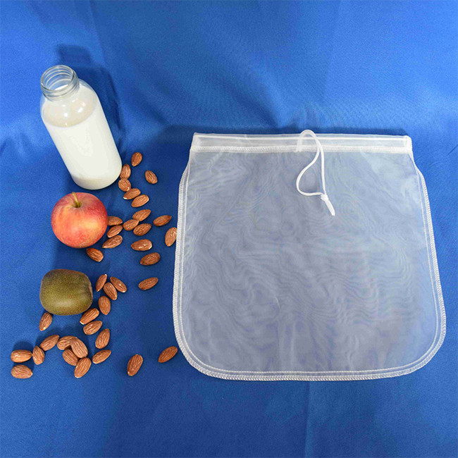 Reusable Nylon Mesh Filter Bags , Nut Milk Filter Bag 9"×12" 10"×12" 12"×12" 13"×12"