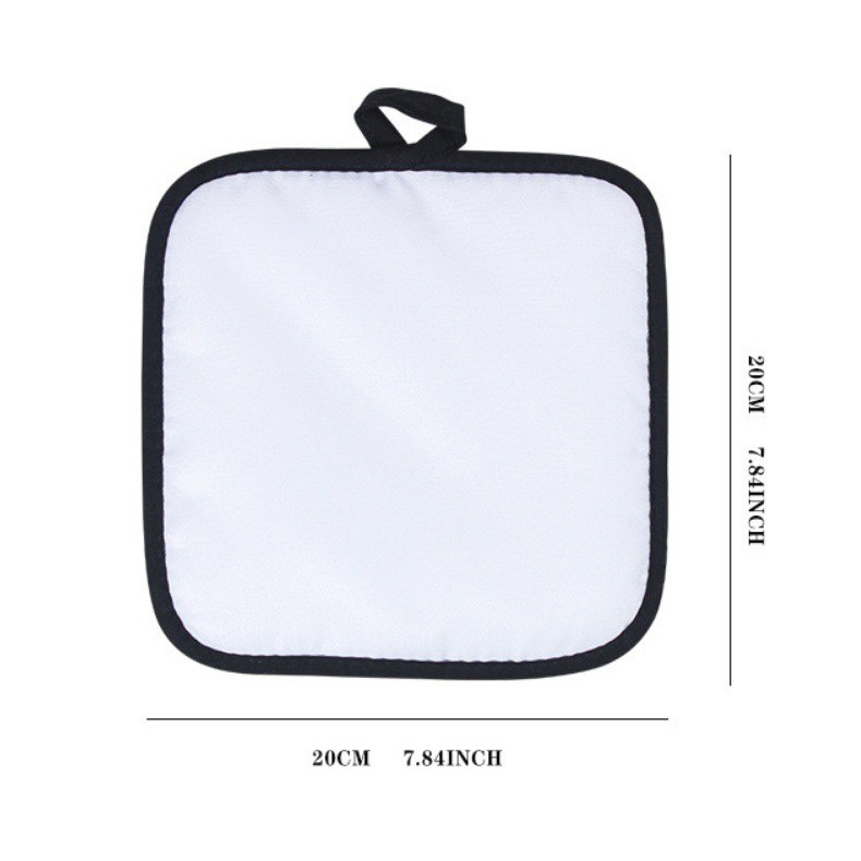 Kitchen Accessories Sublimation Heat Insulation Pot Pad With Black Edge For Kitchen