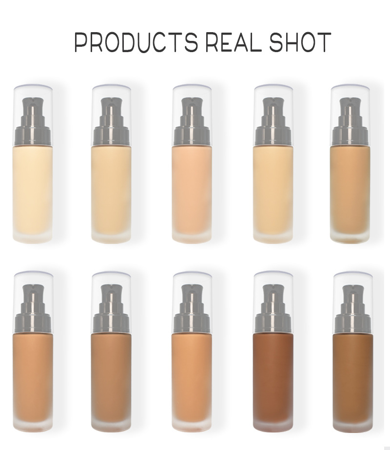 OEM / ODM Best Foundation Waterproof Face Makeup Foundation Base Primer No logo Foundation Private Label for Dark Skin Vegan