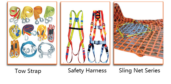 Soft Polyester Endless Round Sling Polyester Webbing Sling For Lifting