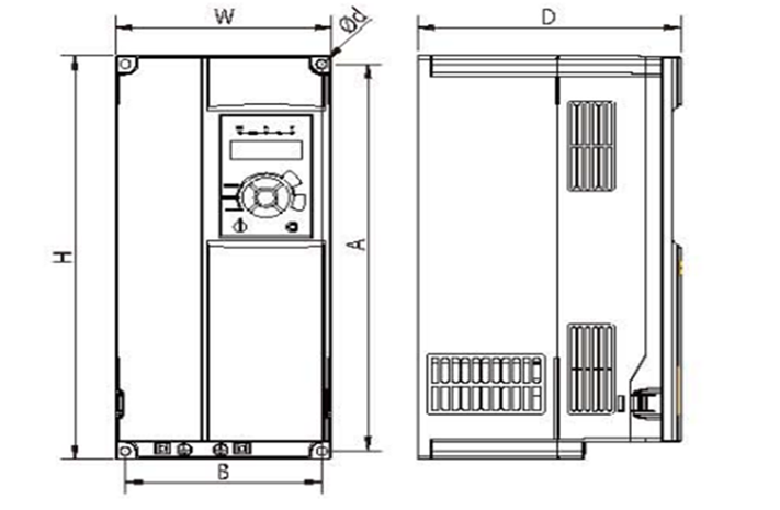 Vfd Drives Variable Frequency Inverter 22KW 380V Low Voltage With STO Function
