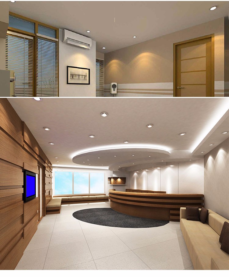 LED down light downlight, adjustable AC85V-265V COB led spot down light 5w 90mm cutout
