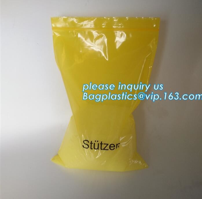 Grip Self Press Seal Zip Lock Plastic Bags with Red Side, Self Resealable Mini Grip Poly Plastic Clear Bags All Sizes