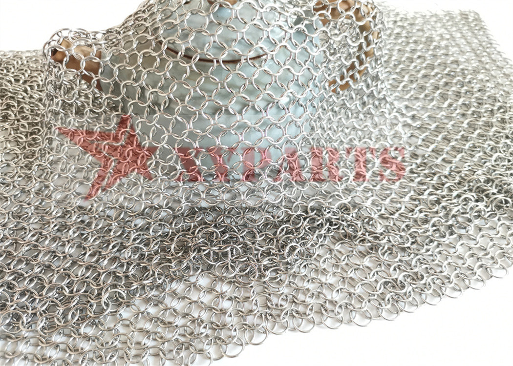 Space Partition Stainless Steel Metal Ring Mesh 1.2mmx10mm
