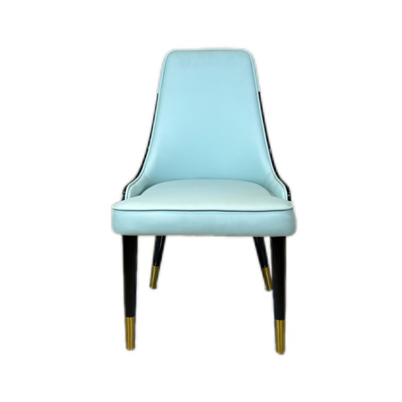 Hotel Furniture Modern Leather with Armrest Dining Chair Home Dine Room Customized