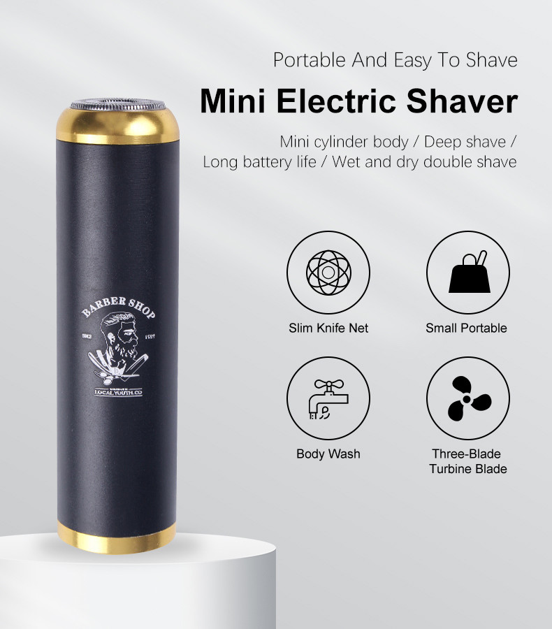 Portable USB Rechargeable Shaver , Mini Men Electric Shaver