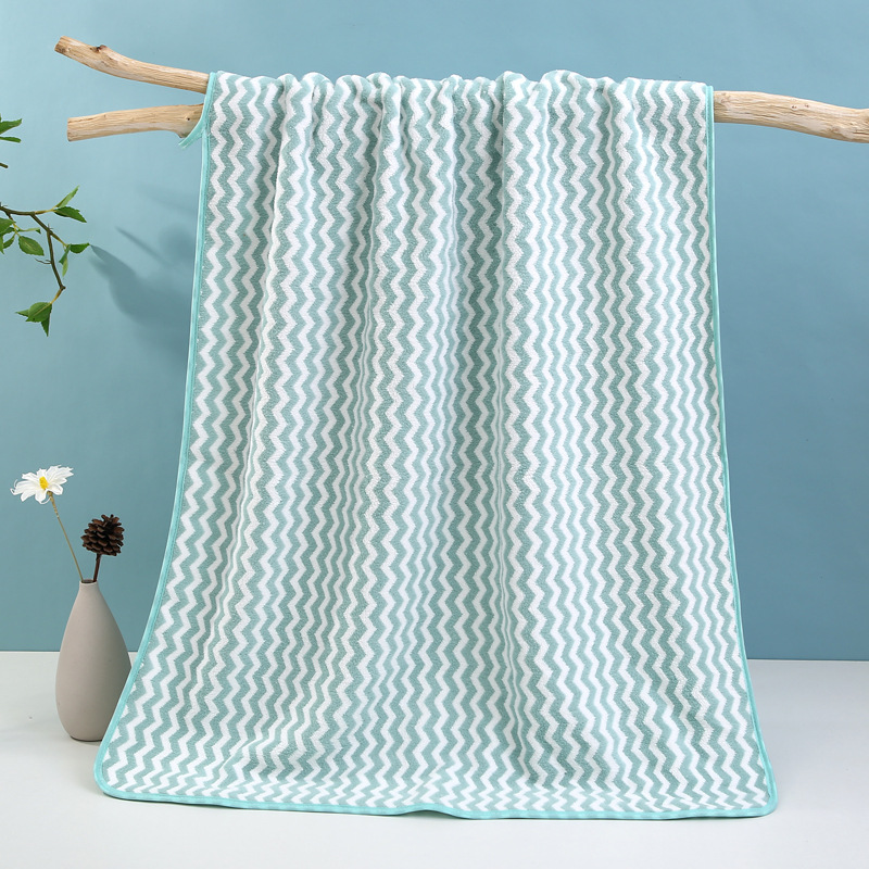 70*140cm Unisex Fast-Drying Bath Towel Set International Soft Lint-Free Floral Pattern