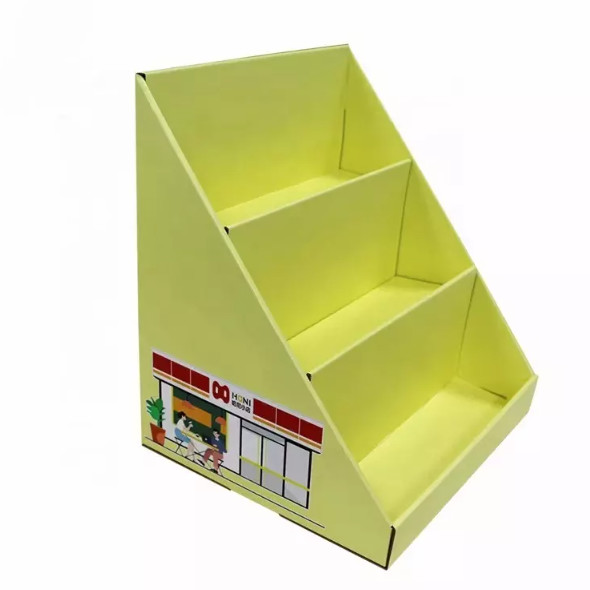 Retail Store Cardboard Countertop Displays Supermarket For Snack