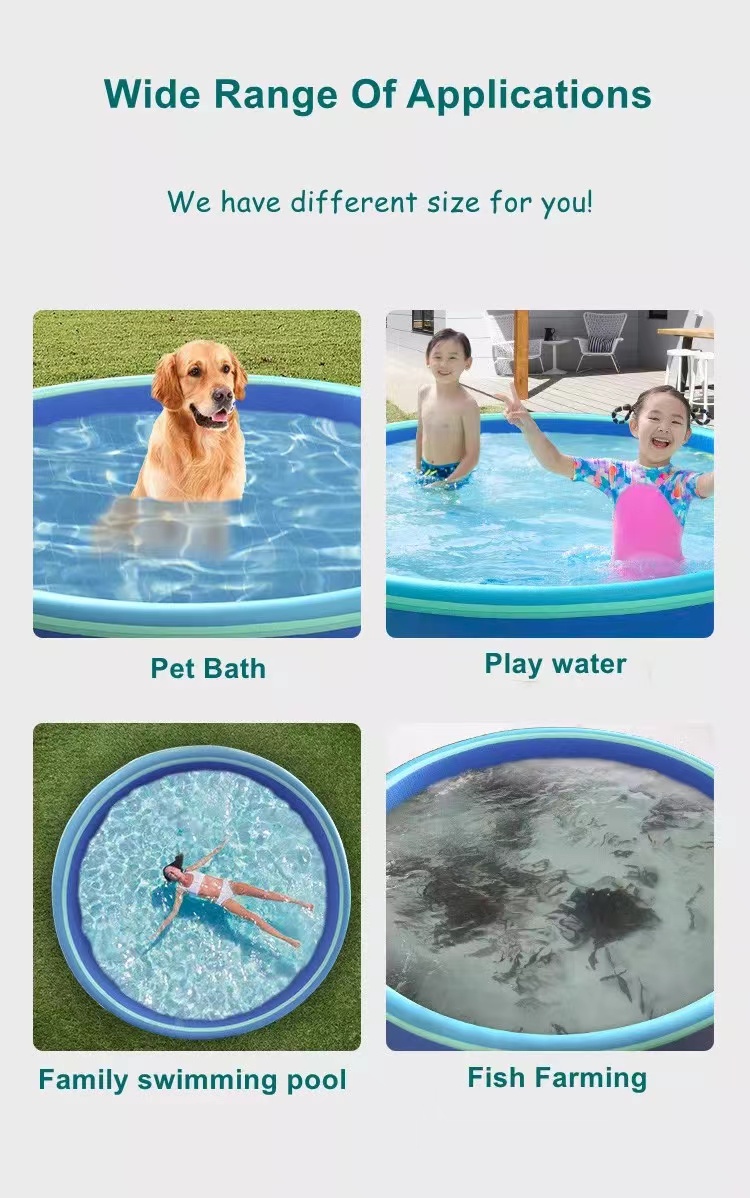 Commercial Customized Outdoor Portable Drop Stitch Pool DWF Kids Adults Durable Inflatable Swimming Water Pool