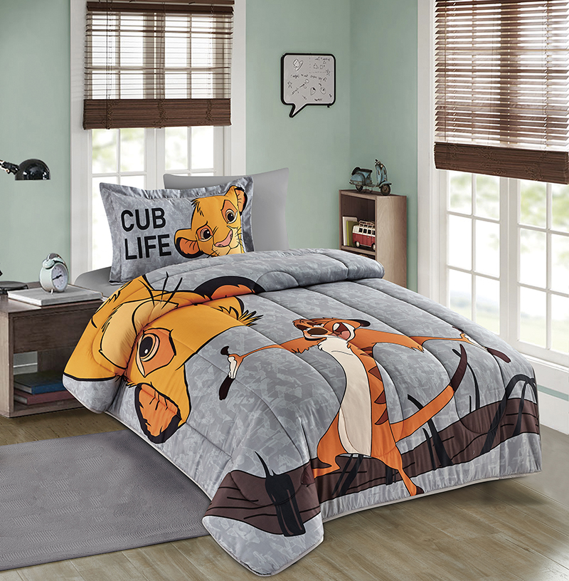 Home 4PCS Set Cute Cartoon Printed Kids Duvet Cover Set 100% Cotton Comforter Bedding