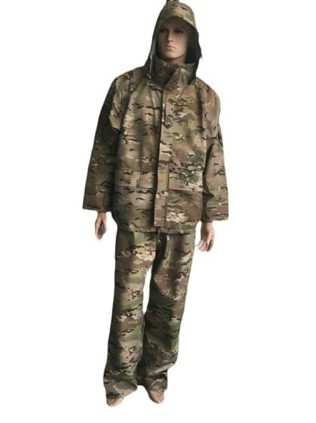 Outdoor Fleece Tactical Military Jacket and Pants With Hood Waterproof Laminated