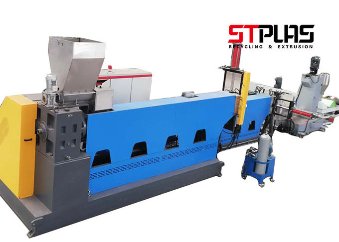 Crushed film bag material pelletizer machine, Trash can crushed material recycling granulation line