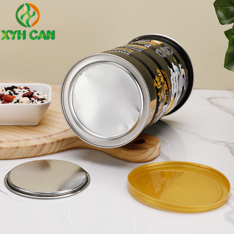 CMYK Milk Powder Tin Boxes for 600g powder 0.22mm Thickness For Walnut Sesame 4C