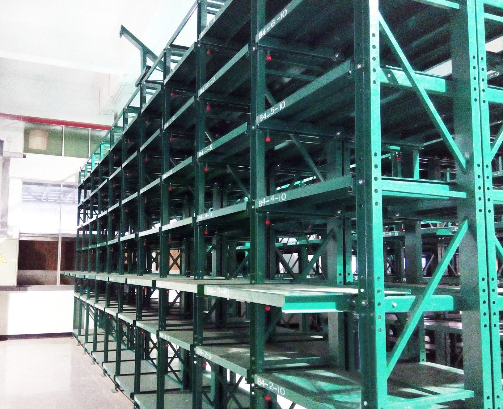 Adjustable Drawable Mold Storage Racks Systems For Plastic Mould Industry 2T Weight Load