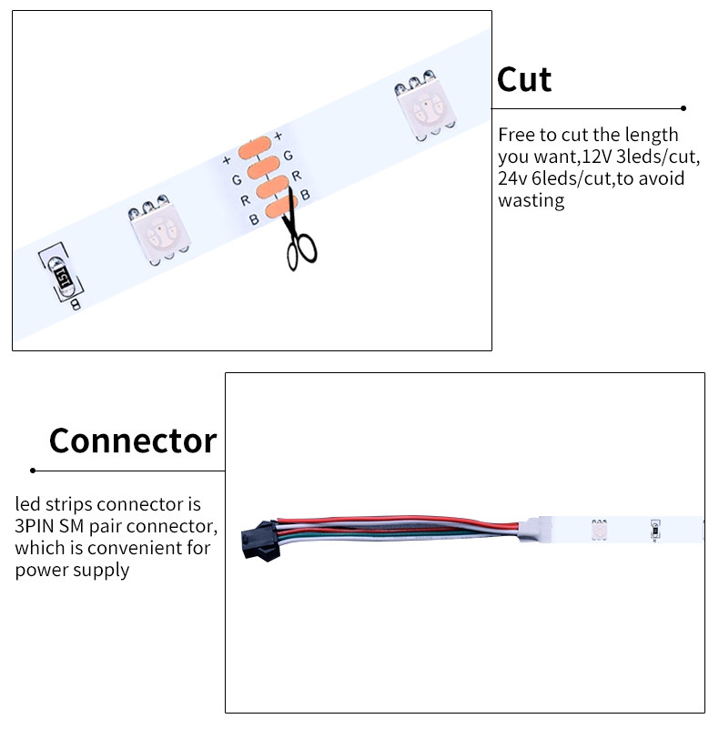 high quality 6W SMD 5050 LED Strip Light 50000 Hours Lifetime 620-630nm